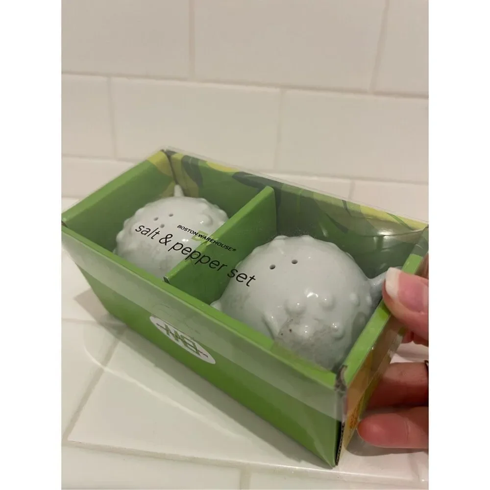 Ceramic Pufferfish Salt & Pepper Set